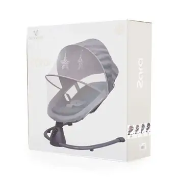 Cangaroo Electric Swing Zara Light Grey საბავშვო ელექტრო შეზლონგი, 8 image