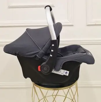 KikkaBoo 0+ (0-13 kg) Little Traveler Grey - მანქანის სავარძელი (ქარსითი), 2 image
