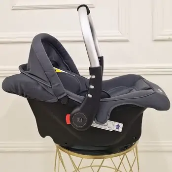 KikkaBoo 0+ (0-13 kg) Little Traveler Grey - მანქანის სავარძელი (ქარსითი), 3 image