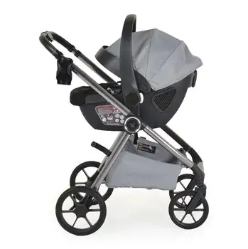 Cangaroo Baby Stroller 4 in 1 Unique Cloud Silver - ეტლის კომპლექტი, 15 image