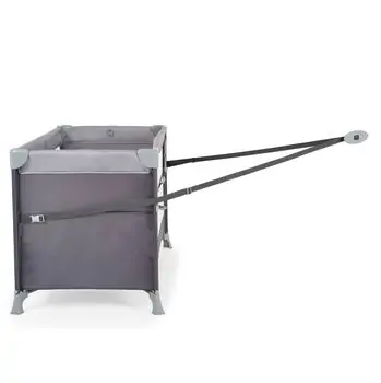Cangaroo Folding Cot Next Level Grey - საბავშვო ორ დონიანი საწოლ-მანეჟი, 6 image