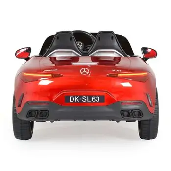 Moni Bo Car Mercedes DK-SL63 Red ელექტრო მანქანა კაუჩუკის საბურავებით და ტყავის სავარძლით, 9 image