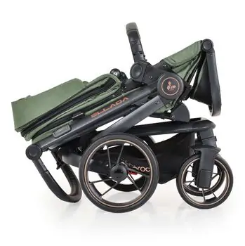 Cangaroo Baby Stroller 3 in 1 Ellada green - საბავშვო ეტლის კომპლექტი, 13 image