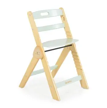 Cangaroo Wooden high chair Caramel mint საკვები სკამ-მაგიდა, 6 image