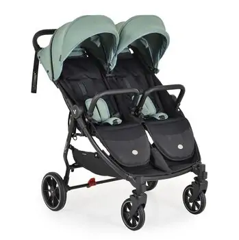 Cangaroo Baby twin stroller 2Gether Iceberg-Green ტყუპების სასეირნო ეტლი, 4 image