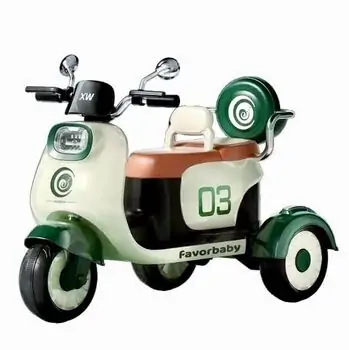 Favorbaby Moto British Double Green - ელექტრო მოტოციკლი, 2 image