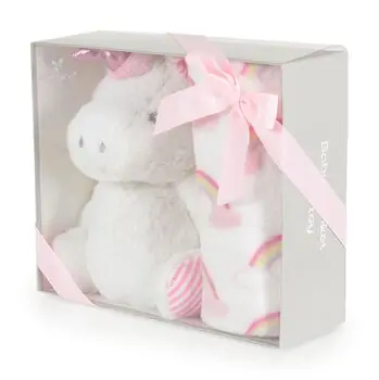 Cangaroo Baby blanket 90/75 cm with Unicorn rainbow toy - ახალშობილის პლედი, 3 image