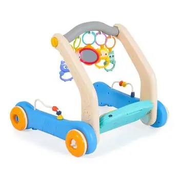 Moni Toys 2 in 1 push walker and play mat Blue piano HE0637 - საბავშვო ვოლქერი/განსავითარებელი ხალიჩა, 5 image