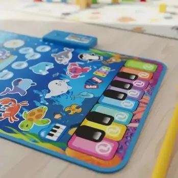 Piano And Jazz Play Mat Blue - საბავშო განსავითარებელი ხალიჩა, 7 image