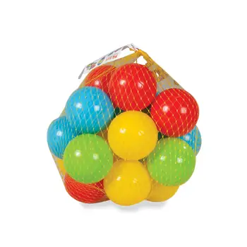 Pilsan-ის ფერადი ბურთების ნაკრები 06 155 - 9 CM 10 PCS PLAY POOL BALLS IN NET
