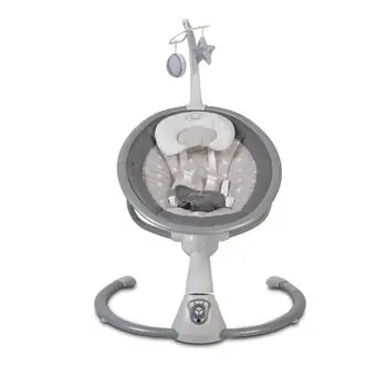 Cangaroo Swing Cloud Grey Stars ახალშობილის ელექტრო შეზლონგი, 3 image