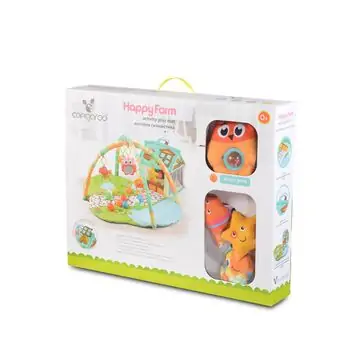 Cangaroo-ს განსავითარებელი ხალიჩა Play Mat Happy Farm Pink, 5 image