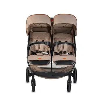 Cangaroo Rome Beige ტყუპების სასეირნო ეტლი, 4 image