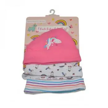 Cangaroo-ს ახალშობილის ქუდების ნაკრები Baby hats Kay pink