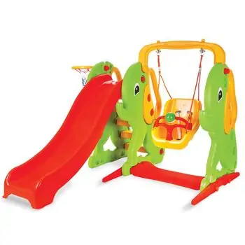 Pilsan-ის სასრიალო კომპლექტი 06 161 ELEPHANT SLIDE AND SWING SET