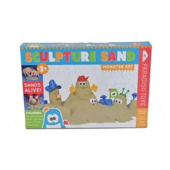 Paradiso toys საბავშვო სათამაშო ქვიშა T02109 Sculpture sand (900 g, castle moulds), 2 image