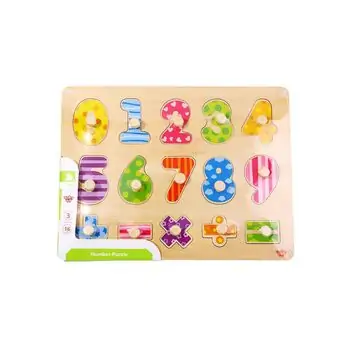 Tooky toy TY851 Number puzzle Moni Toys-ის ხის სათამაშო ფაზლი, 3 image