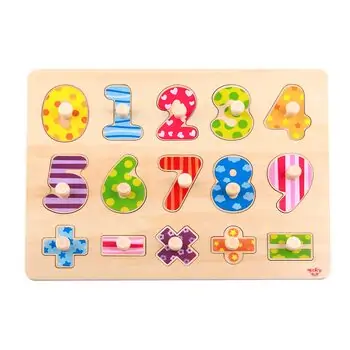 Tooky toy TY851 Number puzzle Moni Toys-ის ხის სათამაშო ფაზლი, 2 image