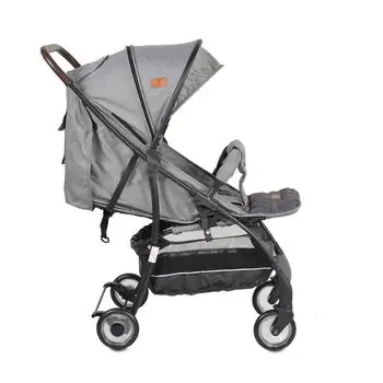 Cangaroo London grey მსუბუქი სასეირნო ეტლი, 6 image