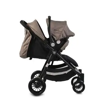 Cangaroo Sindy Grey 2in1 საბავშვო ეტლის კომპლექტი, 12 image