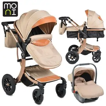 Cangaroo Sofie Beige 3x1 ტრანსფორმერი ეტლის კომპლექტი