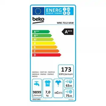 სარეცხი მანქანა BEKO WRE 7512 XAW Nova, 2 image