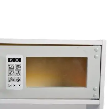Moni Toys 7257 Wooden kitchen with lights, microwave and sink საბავშვო ხის სათამაშო სამზარეულო, 10 image