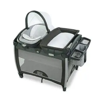 Graco ROCK N GROW ORSON ორ დონიანი საწოლ-მანეჟი, 4 image