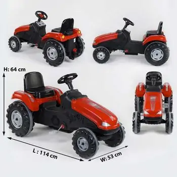 Pilsan-ის სათამაშო ტრაქტორი 07 321 MEGA TRACTOR PEDAL OPERATED RED, 2 image