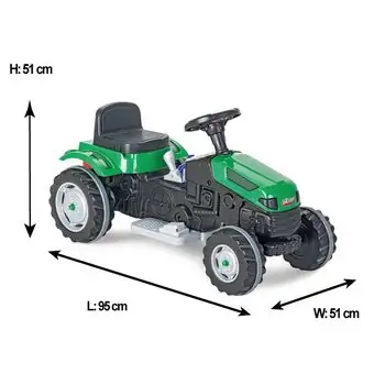 Pilsan-ის ელექტრო ტრაქტორი 05 116 ACTIVE BATTERY OPERATED TRACTOR Green, 2 image