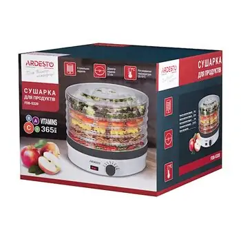 ხილის საშრობი ARDESTO FDB-5320 food dehydrator with a power of 245 W, 8 image