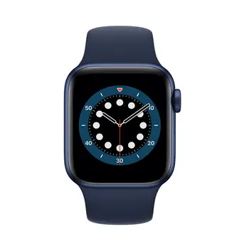 საათი Apple Watch Series 6 GPS MG143 40mm Blue Aluminum Case With Deep Navy Sport Band, 2 image
