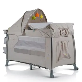 Cangaroo ISLEEP BEIGE ორ დონიანი საწოლ-მანეჟი, 6 image