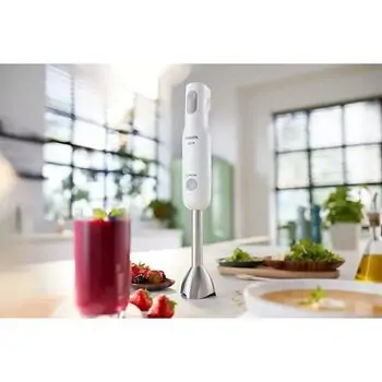 ხელის ბლენდერი Philips HR2538/00 650W, White, 2 image