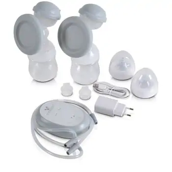Cangaroo-ს ორმაგი ელექტრო რძის გამოსაწველი Double electric breast pump Grace XN-D258, 2 image