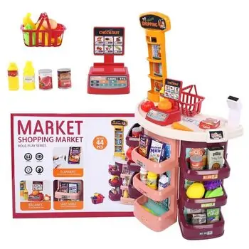 Supermarket with toy cash საბავშვო ფუნქციური დახლი-მაღაზია, 22 image