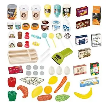 Large Supermarket with accessories საბავშვო ფუნქციური დახლი-მაღაზია, 11 image
