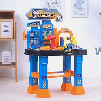 სათამაშო მანქანის შესაკეთებელი ფარეხი- Car Auto Service Station, 15 image