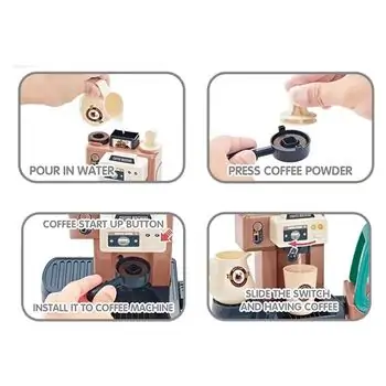 Coffee Machine 2 in 1 საბავშვო ფუნქციური ყავის მოსამზადებელი ნაკრები, 12 image