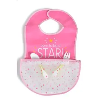 Cangaroo-ს წინსაფარი Baby Bib Glam pink, 2 image