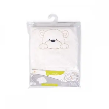 Cangaroo-ს ახალშობილის პირსახოცი Baby hooded towel Honey Boo 75*75cm. ecru, 2 image