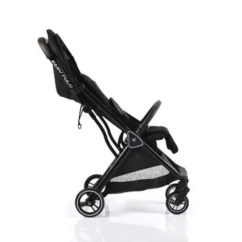 Cangaroo Baby Stroller Easy Fold Black პრემიუმ კლასის მსუბუქი სასეირნო ეტლი უნიკალური დაკეცვის მექანიზმით, 9 image