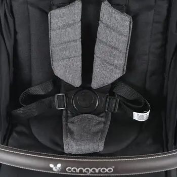 Cangaroo Baby Stroller Easy Fold Grey  პრემიუმ კლასის მსუბუქი სასეირნო ეტლი უნიკალური დაკეცვის მექანიზმით, 10 image