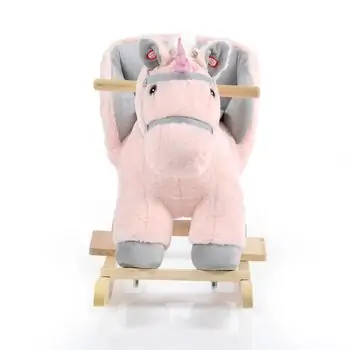Cangaroo Plush Rocking Animal Cookie WJ-6187 -  ფუმფულა სარწეველა ცხენი, 3 image