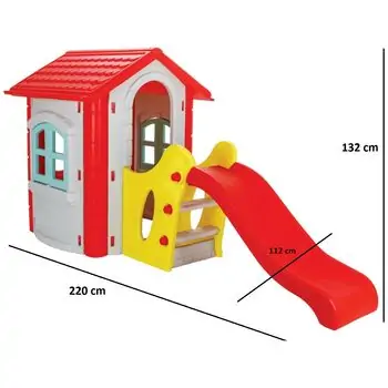 Pilsan Garden House With Slide Grey სახლი სასრიალოთი 06 432, 2 image
