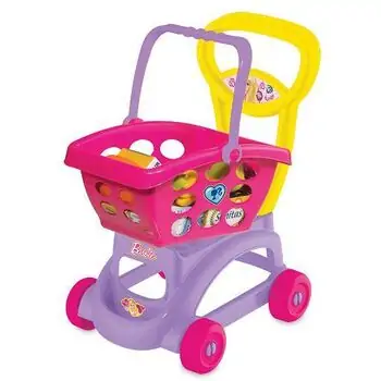 Dede 01972 BARBIE MARKET TROLLEY  WITH BASKET სათამაშო მარკეტის აქსესუარები, 4 image