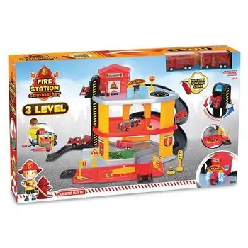 Dede 03345 3 LEVEL FIRE STATION GARAGE SET სათამაშო ტრასა, 12 image