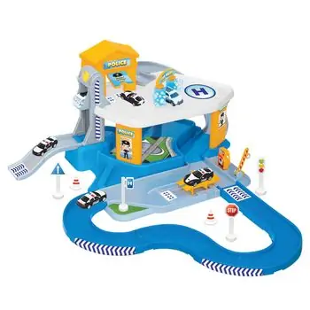 Dede 03348 2 LEVEL POLICE STATION GARAGE SET MEGA PIST სათამაშო ტრასა, 13 image