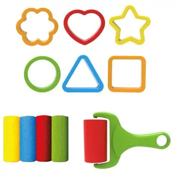 Dede ART CRAFT GEOMETRIC SHAPES DOUGH SET 200 GR საბავშვო პლასტელინების ნაკრები 03682, 4 image