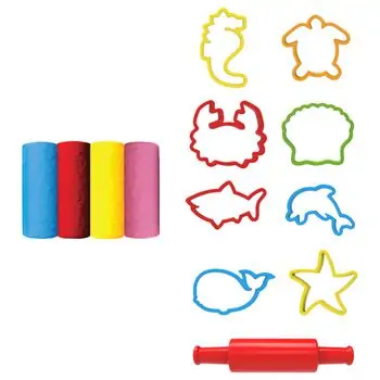 Dede ART CRAFT SEA ANIMALS DOUGH SET 200 GR საბავშვო პლასტელინების ნაკრები 03684, 3 image
